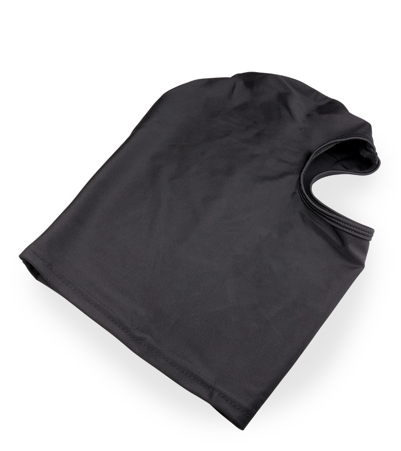 Cagoule BDSM avec grande ouverture pour les yeux