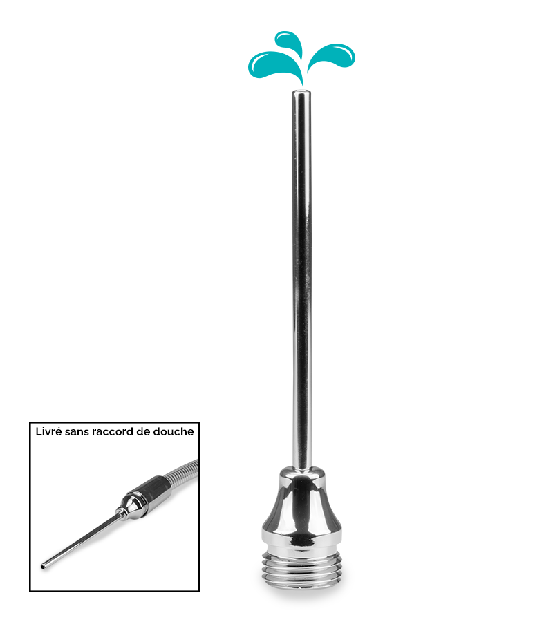 Canule de douche étroite pour lavement anal