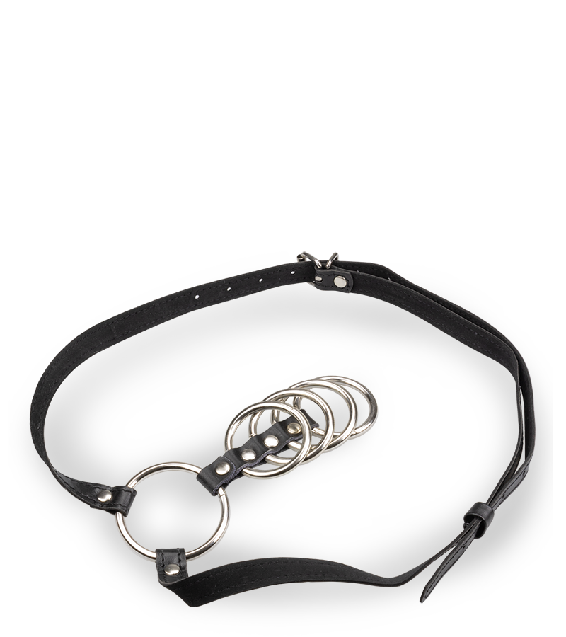Ceinture 5 anneaux cockring métal