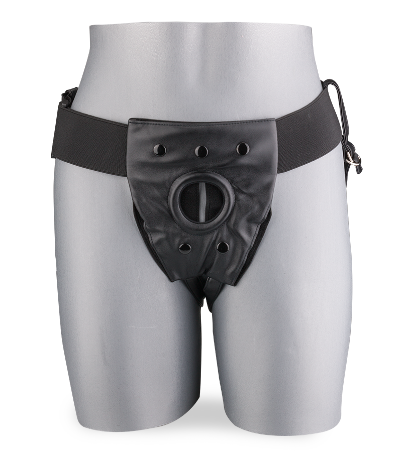 Ceinture BDSM en cuir pour gode ceinture