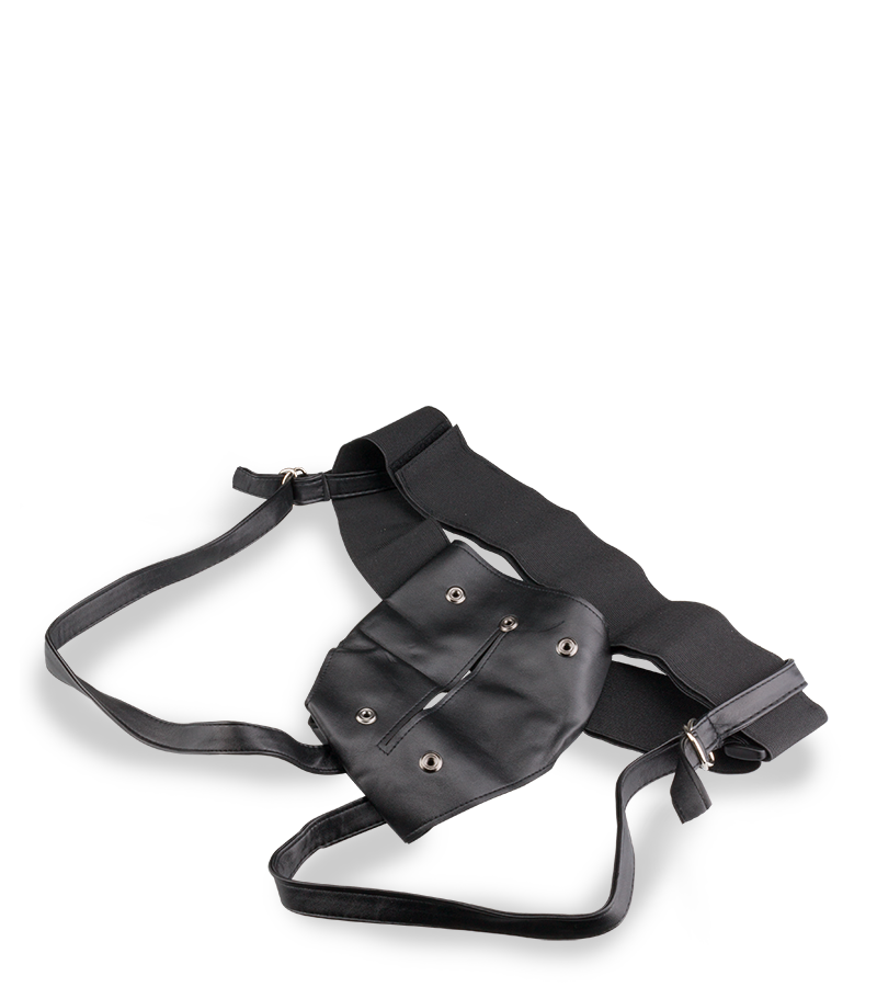 Ceinture BDSM en cuir pour gode ceinture