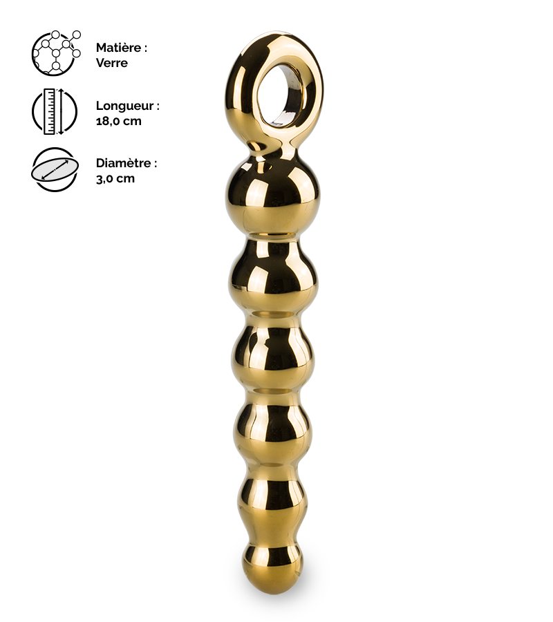 Chapelet anal en verre Treasure