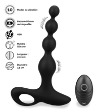 Charger l&#39;image dans la galerie, Chapelet vibrant télécommandé Whisper