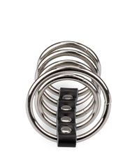 Charger l&#39;image dans la galerie, Cinq anneaux cockring métal