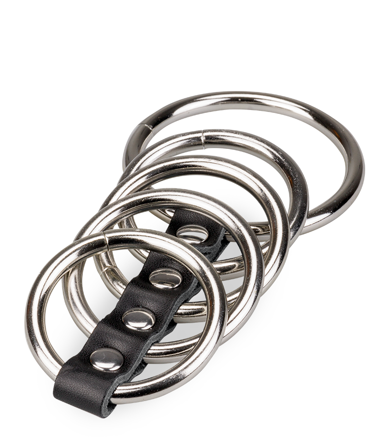 Cinq anneaux cockring métal