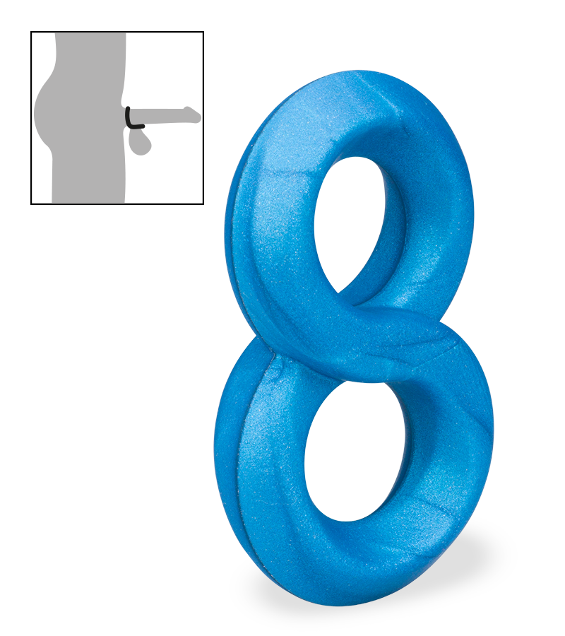 Cockring double en silicone médical Julo