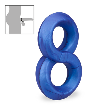 Cockring double en silicone médical Julo