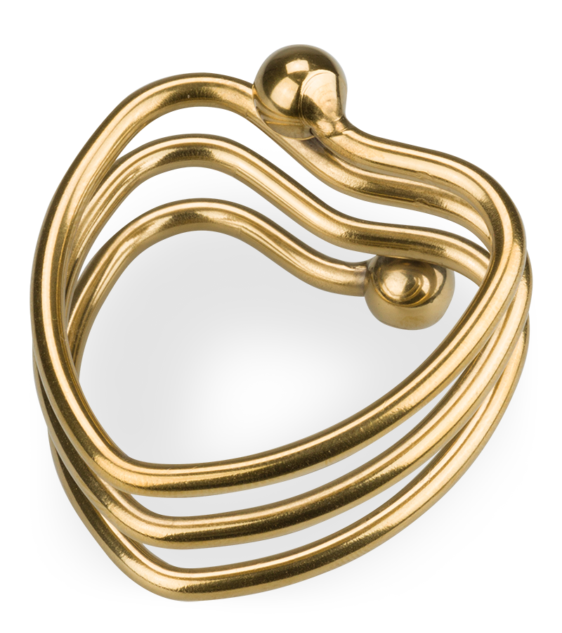 Cockring en métal cœur Loving
