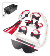 Charger l&#39;image dans la galerie, Coffret BDSM 7 pièces style raffiné et trousse de rangement
