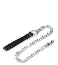 Charger l&#39;image dans la galerie, Collier cuir BDSM et laisse chaine avec cadenas