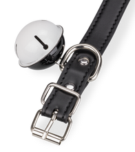 Charger l&#39;image dans la galerie, Collier en similicuir avec gros grelot