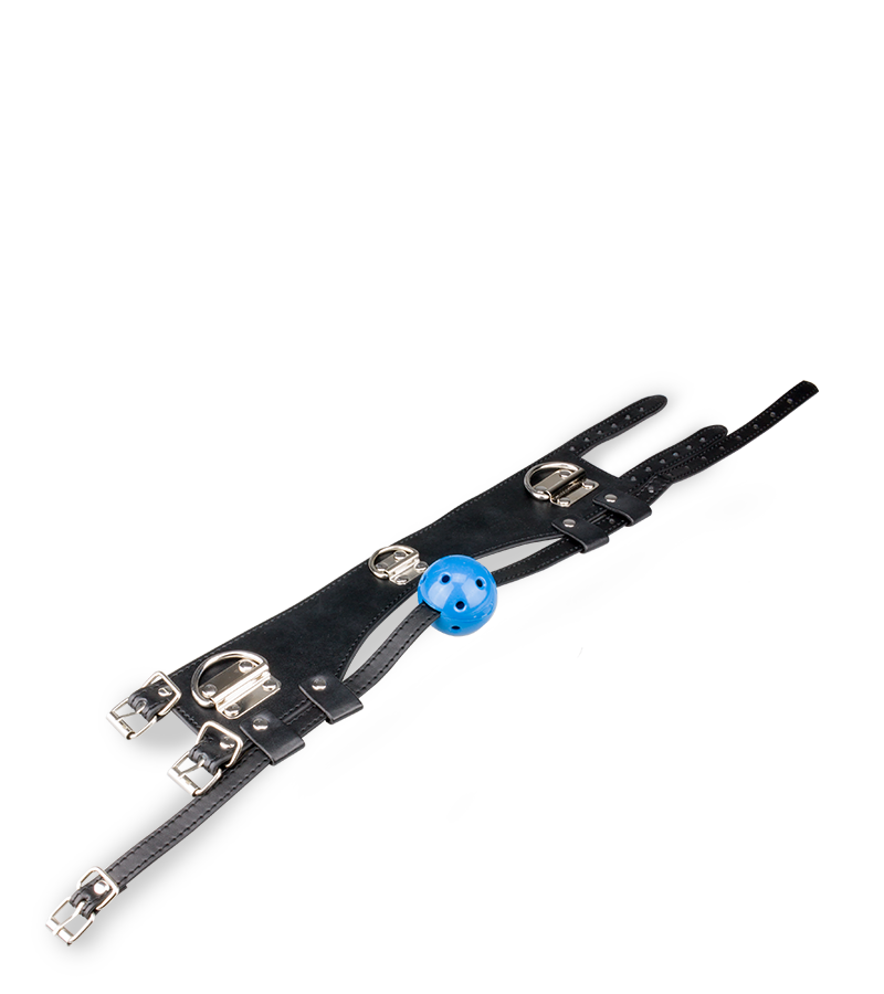 Collier gag-ball bâillon BDSM
