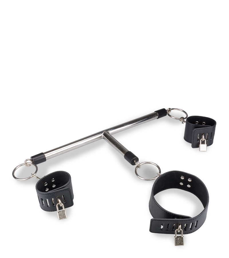 Contrainte BDSM collier et poignets