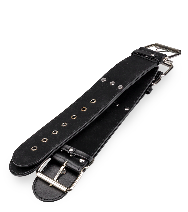 Contrainte BDSM cou et poignets