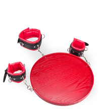 Charger l&#39;image dans la galerie, Contraintes cou et poignets avec plateau pour esclave