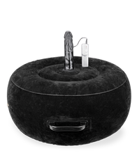 Charger l&#39;image dans la galerie, Coussin gonflable rond avec gode vibrant Crazy Rider