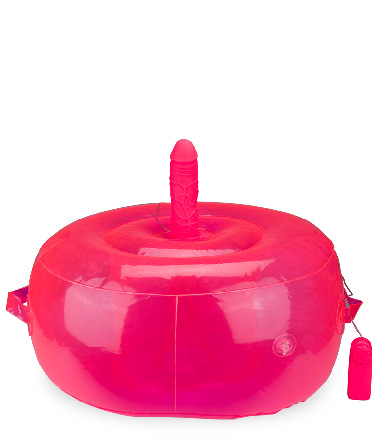 Coussin gonflable rond avec gode vibrant Ride Me