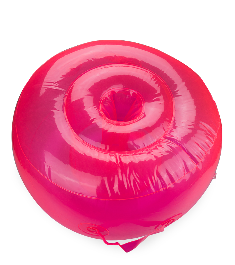 Coussin gonflable rond avec gode vibrant Ride Me