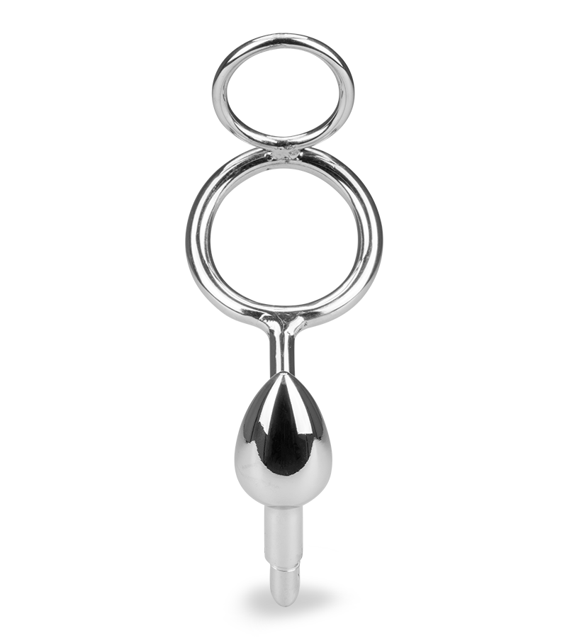 Crochet anal avec double anneaux cockring Captain