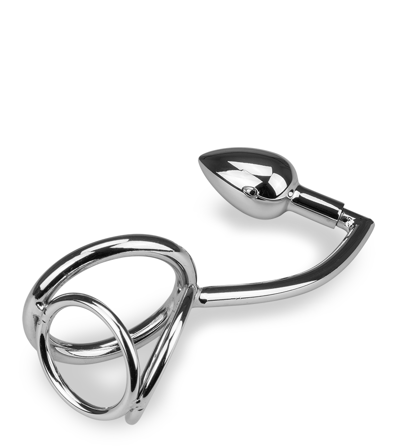 Crochet anal avec triple cockring Bondy