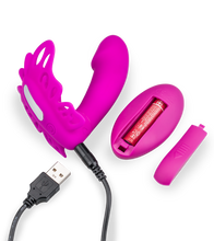 Charger l&#39;image dans la galerie, Culotte vibrante clitoris et point G pulsations et vibrations