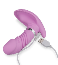 Charger l&#39;image dans la galerie, Culotte vibrante gode va-et-vient coquillage