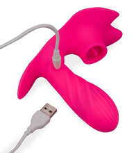 Charger l&#39;image dans la galerie, Culotte vibrante spécial cunni et gode chauffant