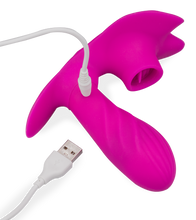 Charger l&#39;image dans la galerie, Culotte vibrante spécial cunni et gode chauffant