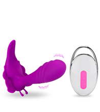 Charger l&#39;image dans la galerie, Culotte vibro papillon USB magnetic 12 modes