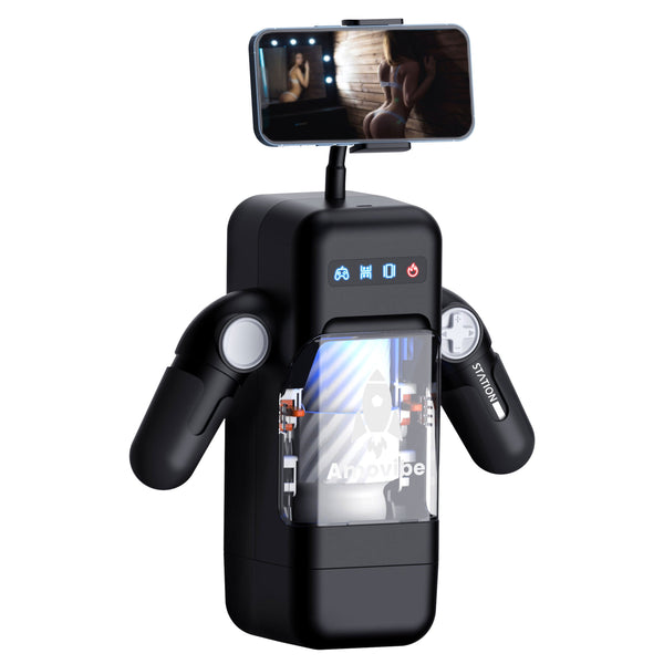 Masturbateur Masculin Avec Vibrations Et 2 Niveaux De Chaleur, Bras Réglable