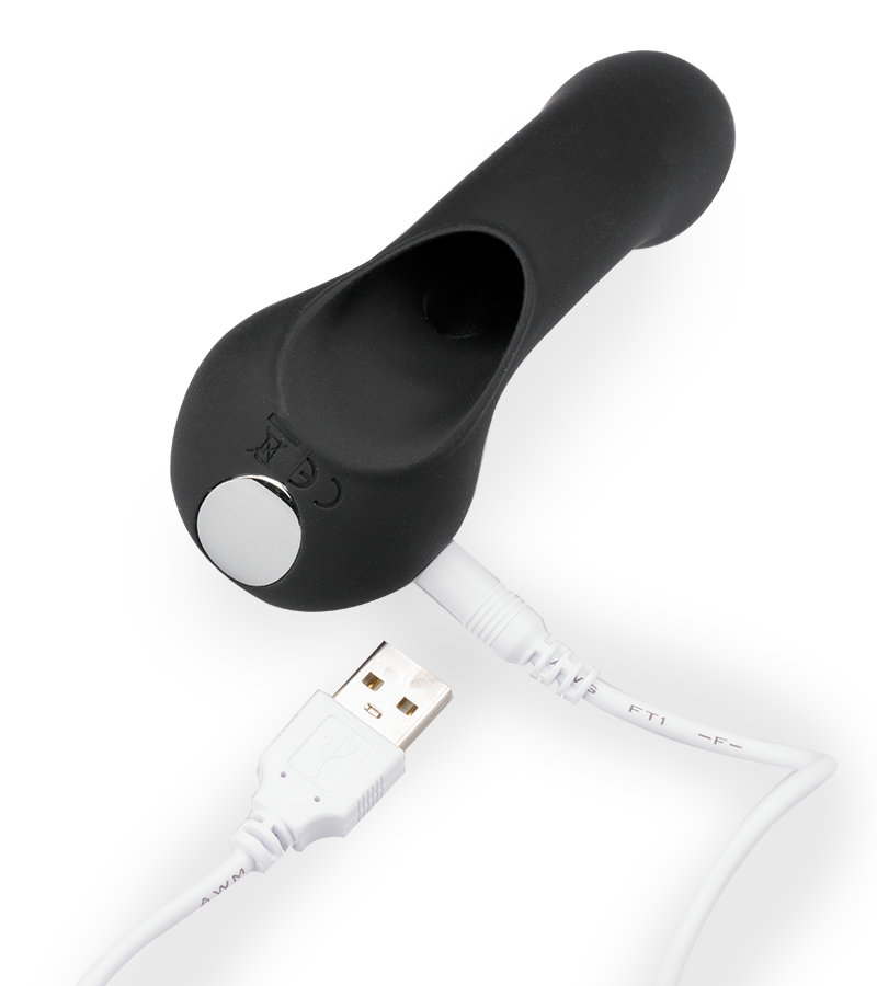 Doigt vibrant à cunnilingus