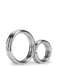 Charger l&#39;image dans la galerie, Double anneau cockring en inox Eight