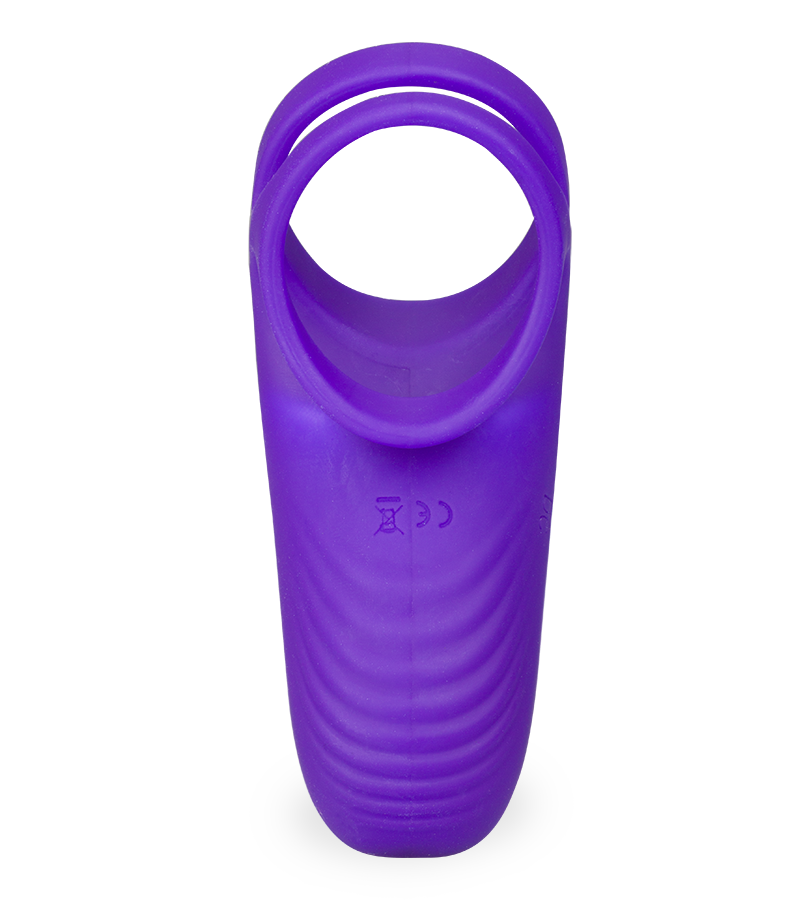Double anneau vibrant avec stimulateur de clitoris Bora