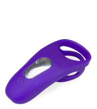 Charger l&#39;image dans la galerie, Double anneau vibrant avec stimulateur de clitoris Bora