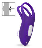 Double anneau vibrant avec stimulateur de clitoris Bucci