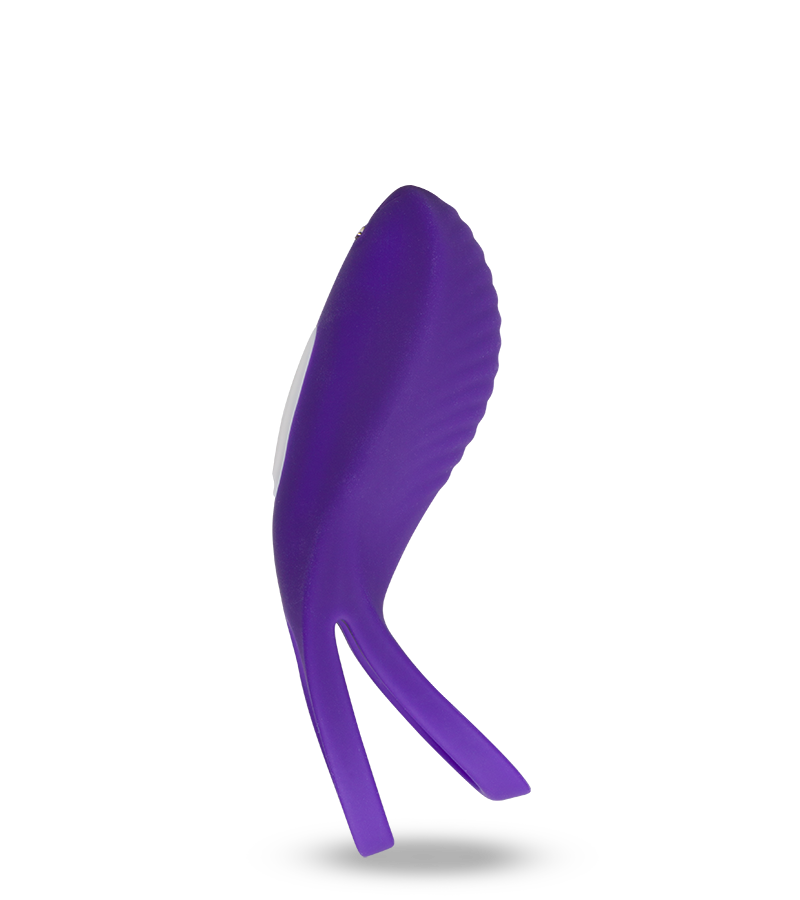 Double anneau vibrant avec stimulateur de clitoris Bucci