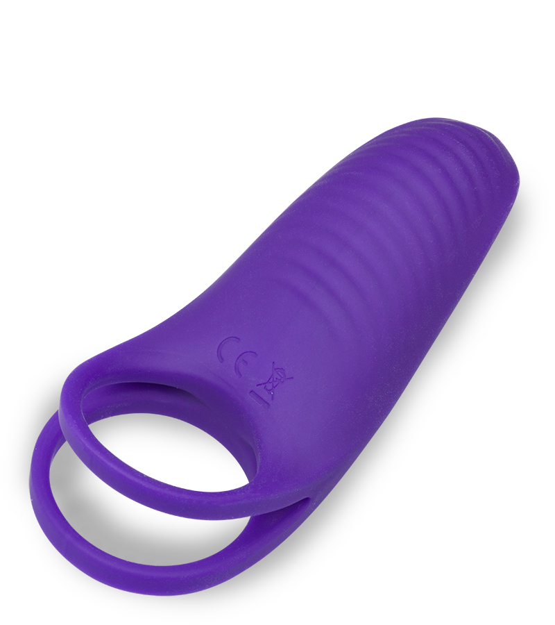 Double anneau vibrant avec stimulateur de clitoris Bucci
