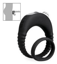 Charger l&#39;image dans la galerie, Double anneau vibrant en silicone Hop