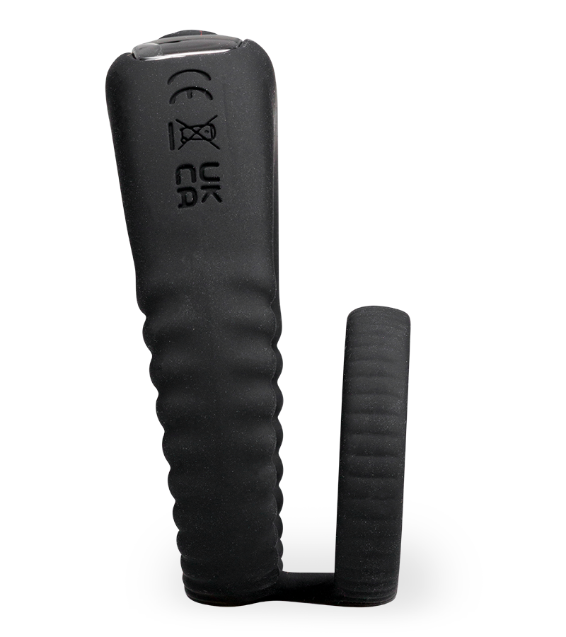 Double anneau vibrant en silicone Hop