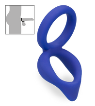 Charger l&#39;image dans la galerie, Double cockring en silicone Moon