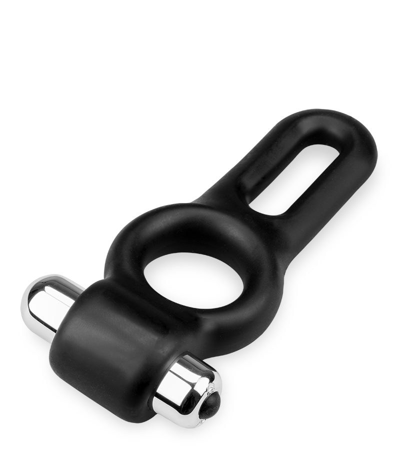Double cockring vibrant en silicone Jaxon