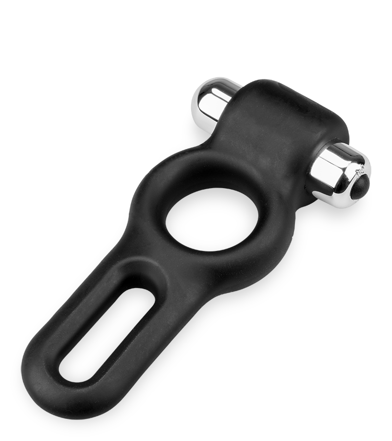 Double cockring vibrant en silicone Jaxon