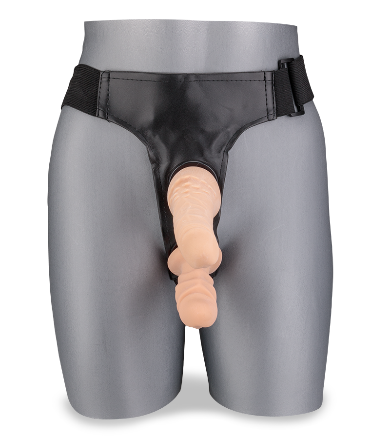 Double gode ceinture amovible