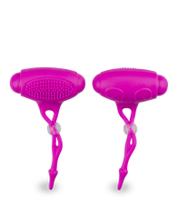 Charger l&#39;image dans la galerie, Duo de pinces à seins vibrantes silicone