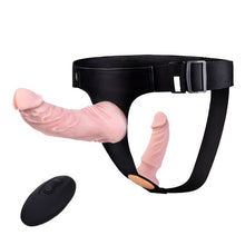 Charger l&#39;image dans la galerie, Double Dildos - Silicone Removable Control Vibrating Strap-on