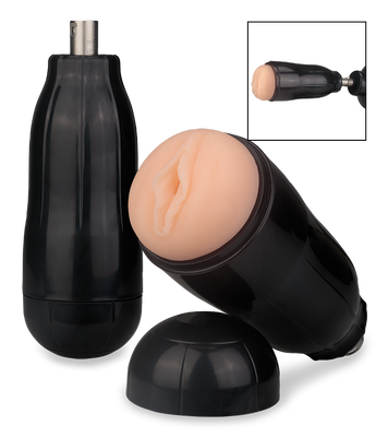 Embout masturbateur noir vagin pour fucking machine