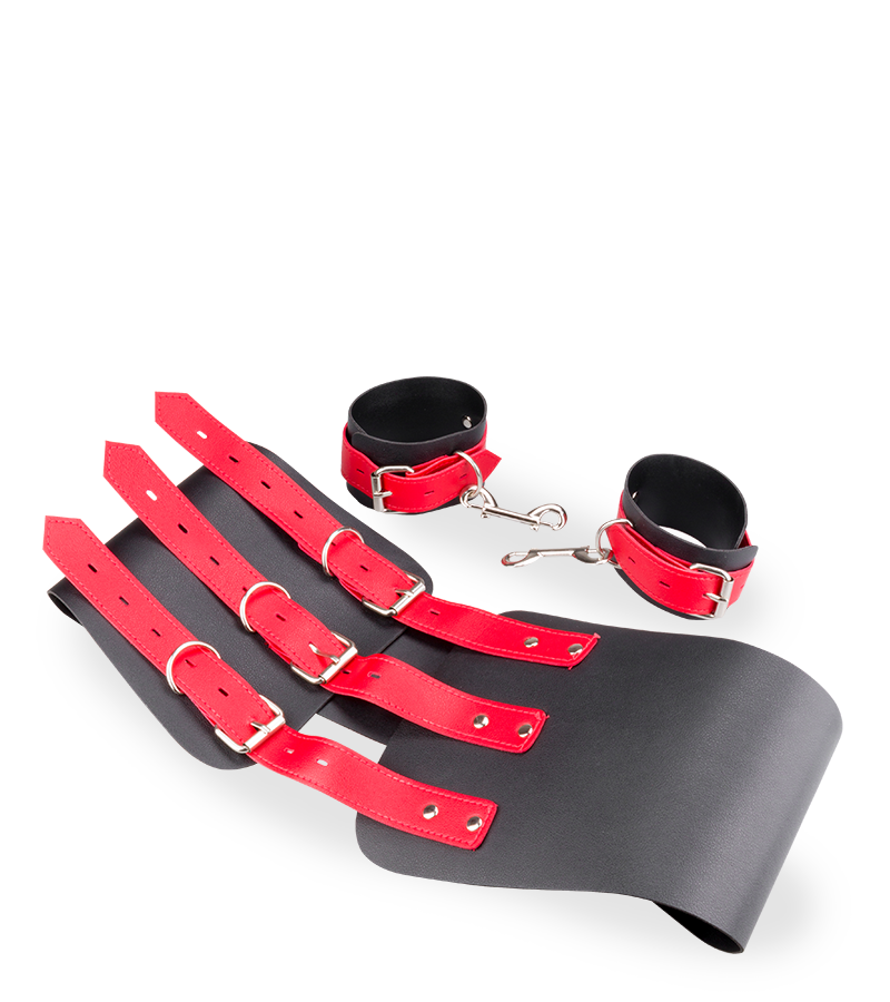 Entraves en similicuir hanches poignets