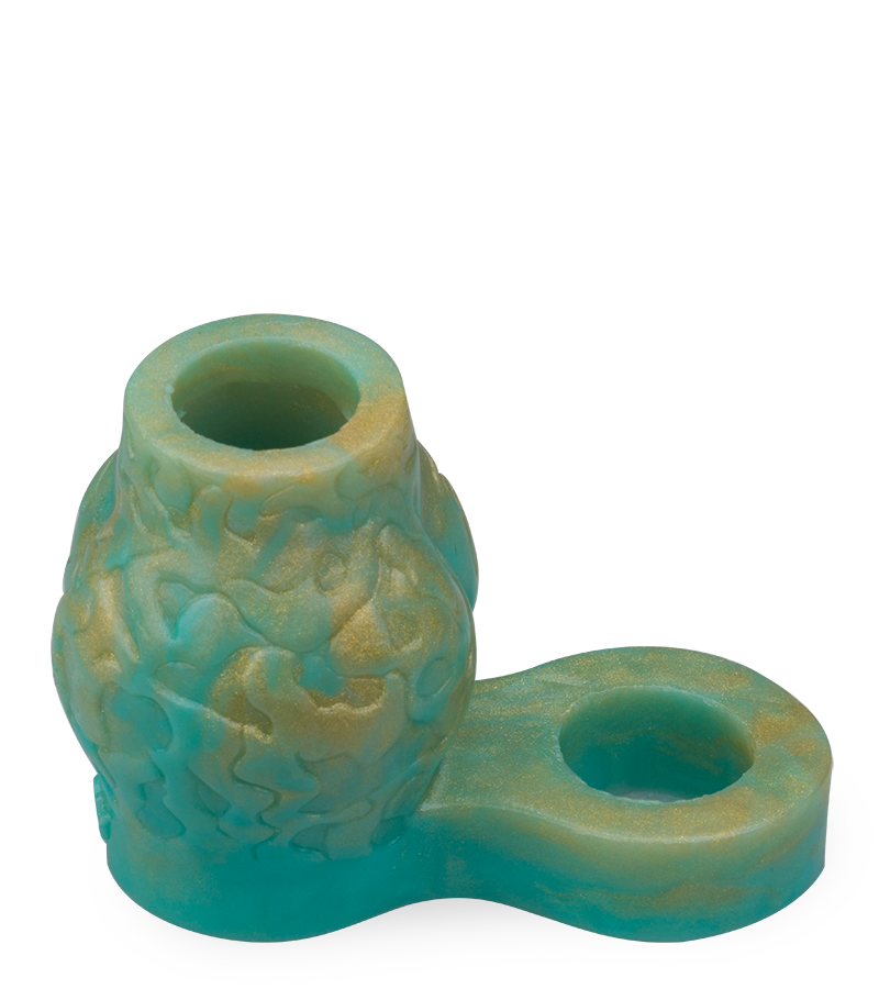 Étui pénien loup avec bulbe érectile et anneau testiculaire 7,0cm