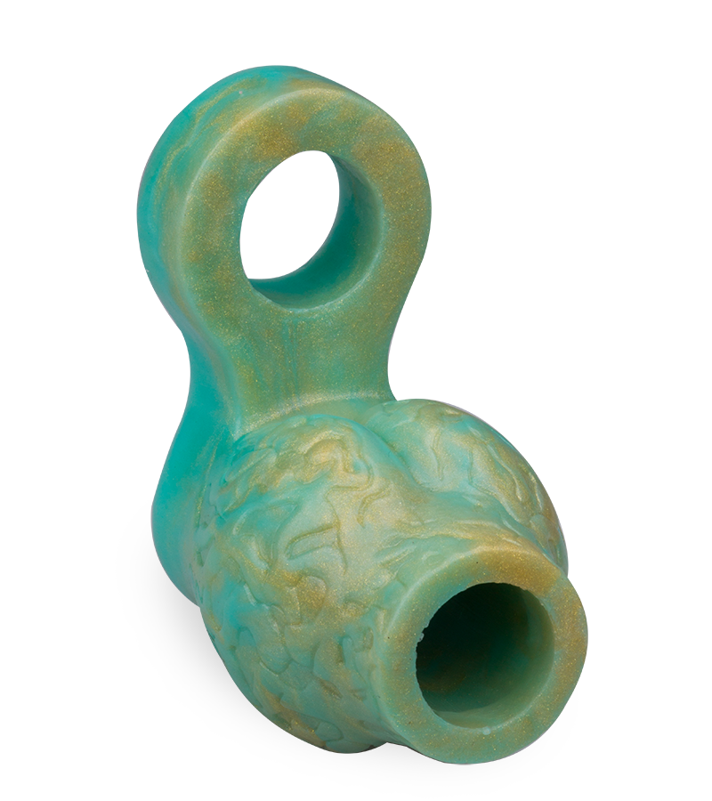 Étui pénien loup avec bulbe érectile et anneau testiculaire 7,0cm