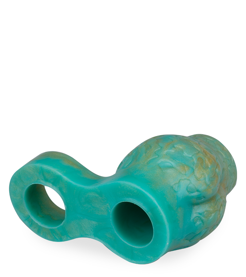 Étui pénien loup avec bulbe érectile et anneau testiculaire 7,0cm